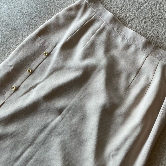Vintage Addenda by Renown Cream Button Detail Skirt XS/S - Picture 7 of 12